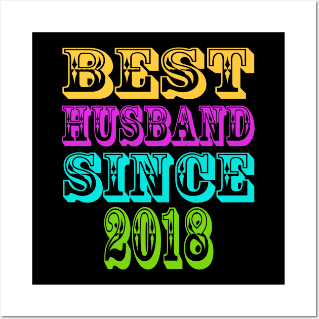 best husband since 2018 Wall Art by HTTC